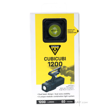 Topeak CubiCubi 1200lm Fahrradlicht vorne-Schwarz-One Size