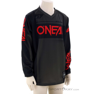 O'Neal Element Racewear L/S Kinder Bikeshirt-Dunkel-Grau-L