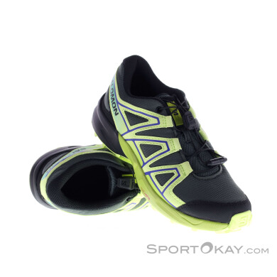 Salomon Speedcross Kinder Traillaufschuhe-Grün-36