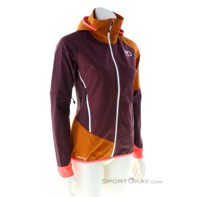 Ortovox Col Becchei Damen Tourenjacke-Dunkel-Rot-XS