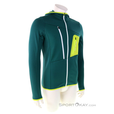 Ortovox Fleece Grid Hoody Herren Fleecejacke-Oliv-Dunkelgrün-S