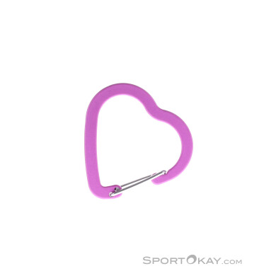 LACD Heart FS Materialkarabiner-Pink-Rosa-One Size