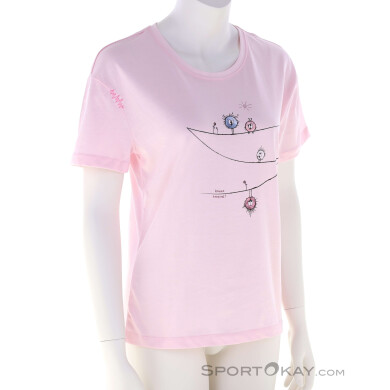 Chillaz Leoben Wanna Hang Out Damen T-Shirt-Pink-Rosa-36