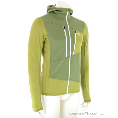 Ortovox Fleece Grid Hoody Herren Sweater-Grün-S