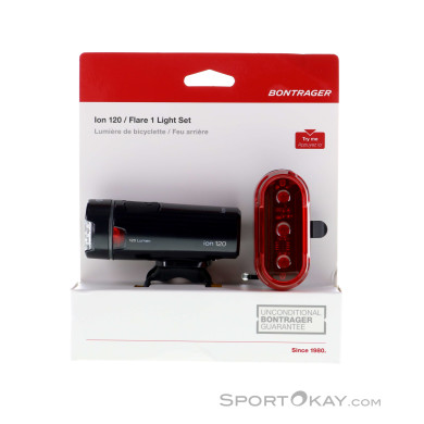 Bontrager Ion 120/Flare 1 Fahrradlicht Set-Schwarz-One Size