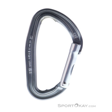 Petzl Djinn Straight Gate Schnappkarabiner-Grau-One Size