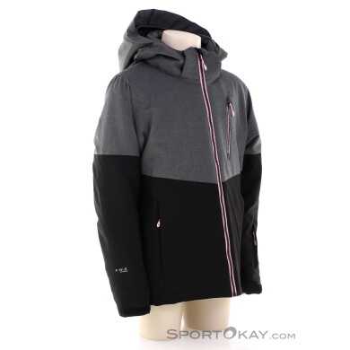 Icepeak Lanett Kinder Skijacke-Schwarz-128