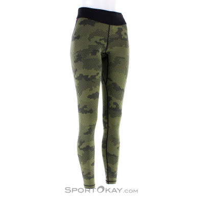 Dynafit Trail Graphic Tights Damen Laufhose-Oliv-Dunkelgrün-XL