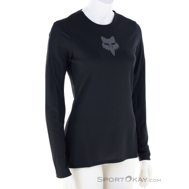 Fox Ranger Fox Head L/S Damen Bikeshirt-Schwarz-M