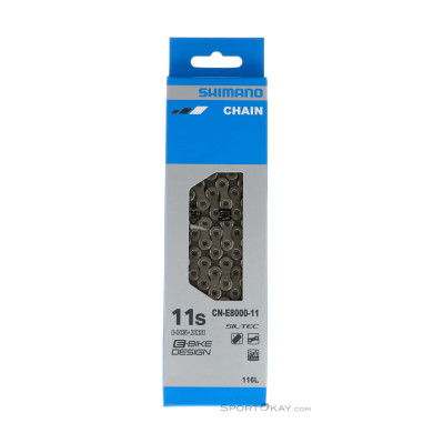 Shimano CN-E8000 11-fach 116GL E-Bike Kette-Silber-One Size