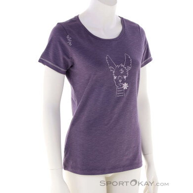 Chillaz Gandia Happy Alpaca Damen T-Shirt-Lila-38