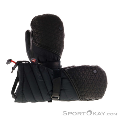 Lenz Heat 6.0 Finger Cap Mitten Damen Handschuhe-Schwarz-M