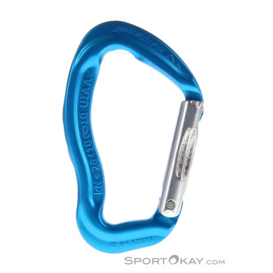 Austrialpin Rockit Straight Schnappkarabiner-Blau-One Size