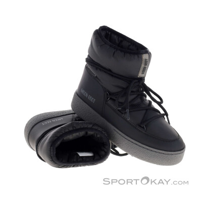 Moon Boot LTrack Low Nylon WP Damen Winterschuhe-Schwarz-40