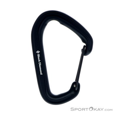 Black Diamond HotWire Schnappkarabiner-Schwarz-One Size