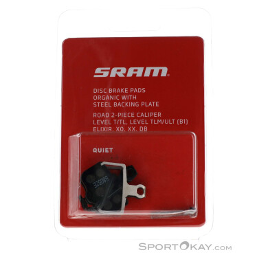 Sram Disc TL organisch/Stahl Bremsbeläge-Schwarz-One Size