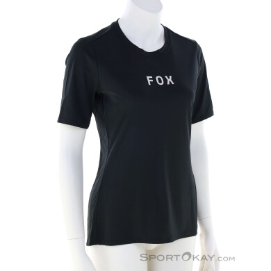 Fox Ranger Woodmark Damen Bikeshirt-Schwarz-M