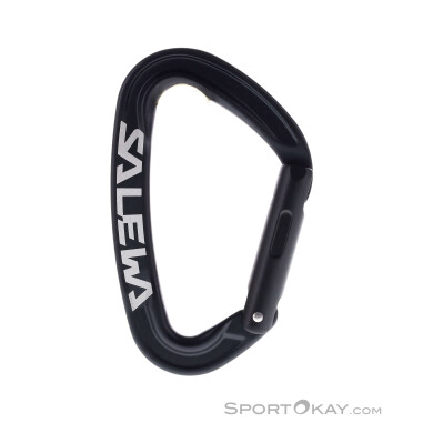 Salewa Ortles Straight Schnappkarabiner-Schwarz-One Size