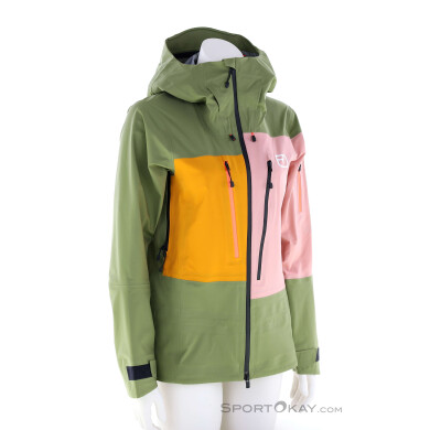 Ortovox 3L Deep Shell Damen Tourenjacke-Oliv-Dunkelgrün-XS