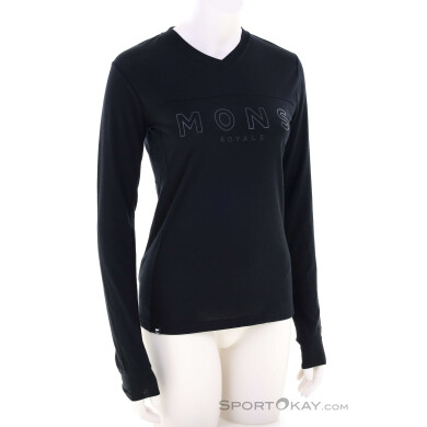 Mons Royale Redwood Enduro VLS Damen Bikeshirt-Schwarz-M