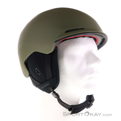 Alpina Brix Skihelm-Oliv-Dunkelgrün-55-59