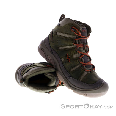 Keen Circadia Mid WP Herren Wanderschuhe-Oliv-Dunkelgrün-11