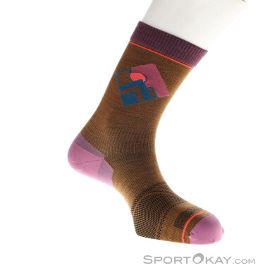Ortovox Alpine Light Comp Mid Damen Socken-Braun-39-41