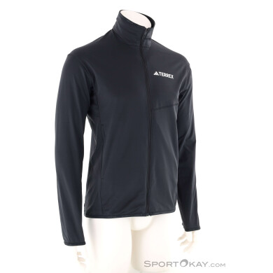 adidas Terrex MT CW T FZ FL Herren Fleecejacke-Schwarz-L