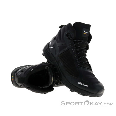 Salewa Pedroc Peo Mid PTX Damen Wanderschuhe-Schwarz-6,5