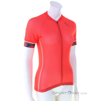 Löffler Vent Full Zip SS Damen Bikeshirt-Orange-40