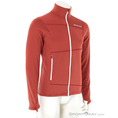 Ortovox Fleece Light Herren Fleecejacke-Orange-XXL