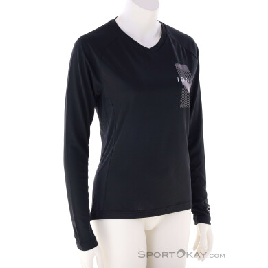 ION Traze L/S Damen Bikeshirt-Schwarz-S