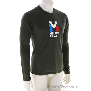 Millet Trilogy Wool LS Herren Shirt-Oliv-Dunkelgrün-M