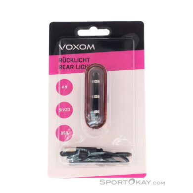 Voxom Lh 9 StVZO Fahrradlicht hinten-Schwarz-One Size