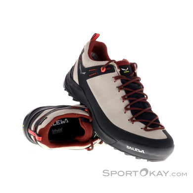 Salewa Wildfire Leather GTX Damen Wanderschuhe Gore-Tex-Beige-6,5