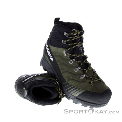 Scarpa Ribelle TRK GTX Herren Bergschuhe Gore-Tex-Oliv-Dunkelgrün-43