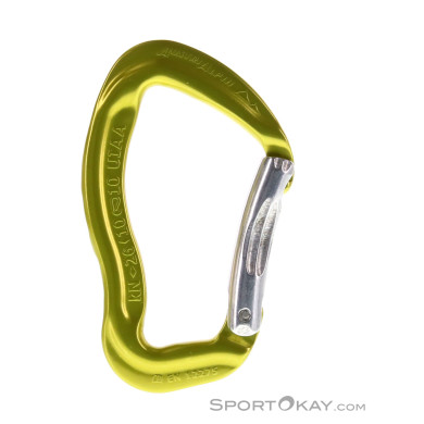 Austrialpin Rockit Bent Schnappkarabiner-Gelb-One Size