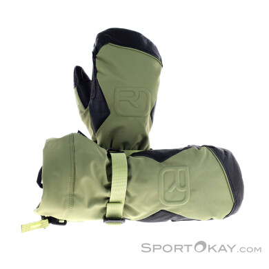 Ortovox Merino Freeride Mitten Herren Handschuhe-Oliv-Dunkelgrün-L