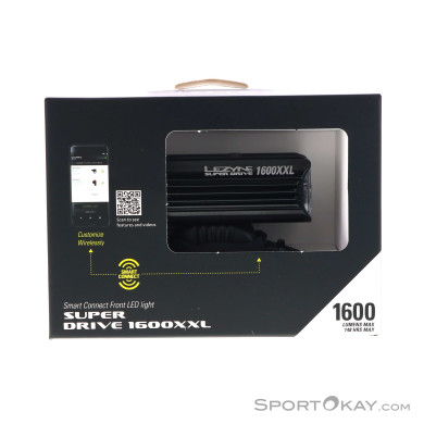 Lezyne Super Drive 1600XXL Fahrradlicht vorne-Schwarz-One Size