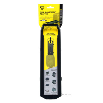 Topeak Omni QuickTrack Adapter Gepäckträger Zubehör-Schwarz-One Size