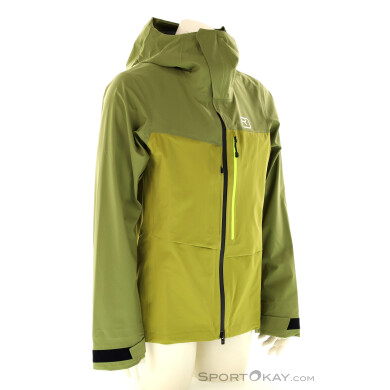 Ortovox 3L Ravine Shell Herren Skijacke-Oliv-Dunkelgrün-L