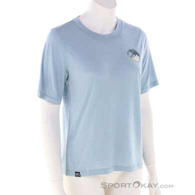 Ortovox 140 Cool Round Landscape TS Damen T-Shirt-Grau-L