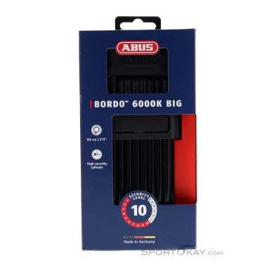 Abus Bordo 6000 + Halterung 120cm Fahrradschloss-Schwarz-One Size