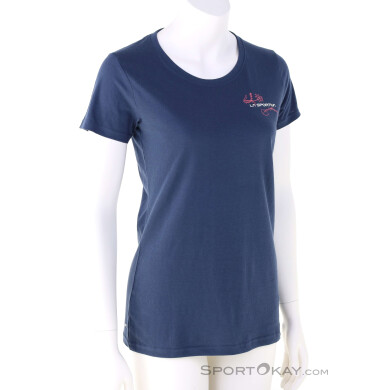 La Sportiva Clmb Flower Damen T-Shirt-Blau-S