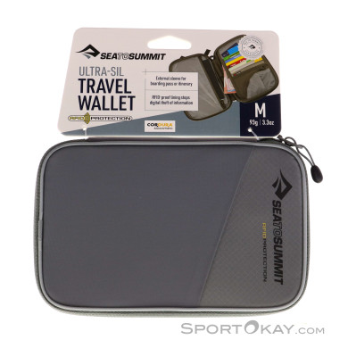 Sea to Summit Travel Wallet RFID Medium Geldtasche-Hell-Grau-M