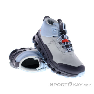 On Cloudhero Mid Waterproof Y Kinder Wanderschuhe-Hell-Blau-6,5