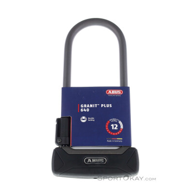 Abus Granit Plus 640 23cm Fahrradschloss-Schwarz-One Size
