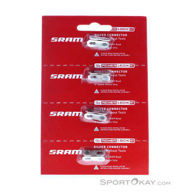Sram PowerLock D1 12-Fach 4er Kettenschloss Set-Grau-One Size