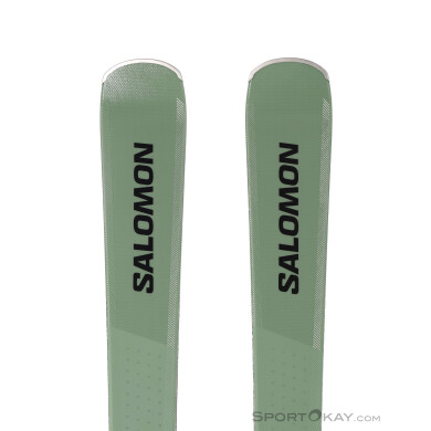 Salomon S/Max 8 + M10 GW Skiset 2025-Oliv-Dunkelgrün-170