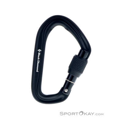 Black Diamond HotForge Screwgate Karabiner-Schwarz-One Size